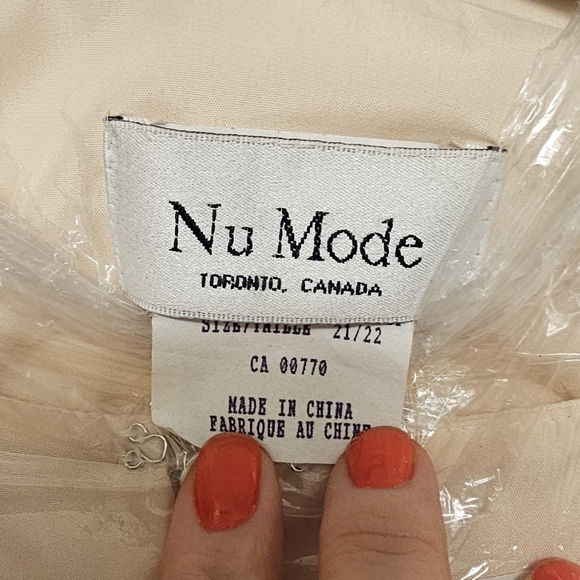 Vintage Sz: 21/22 Nu Mode full length 2 piece formal wear - Picture 5 of 10